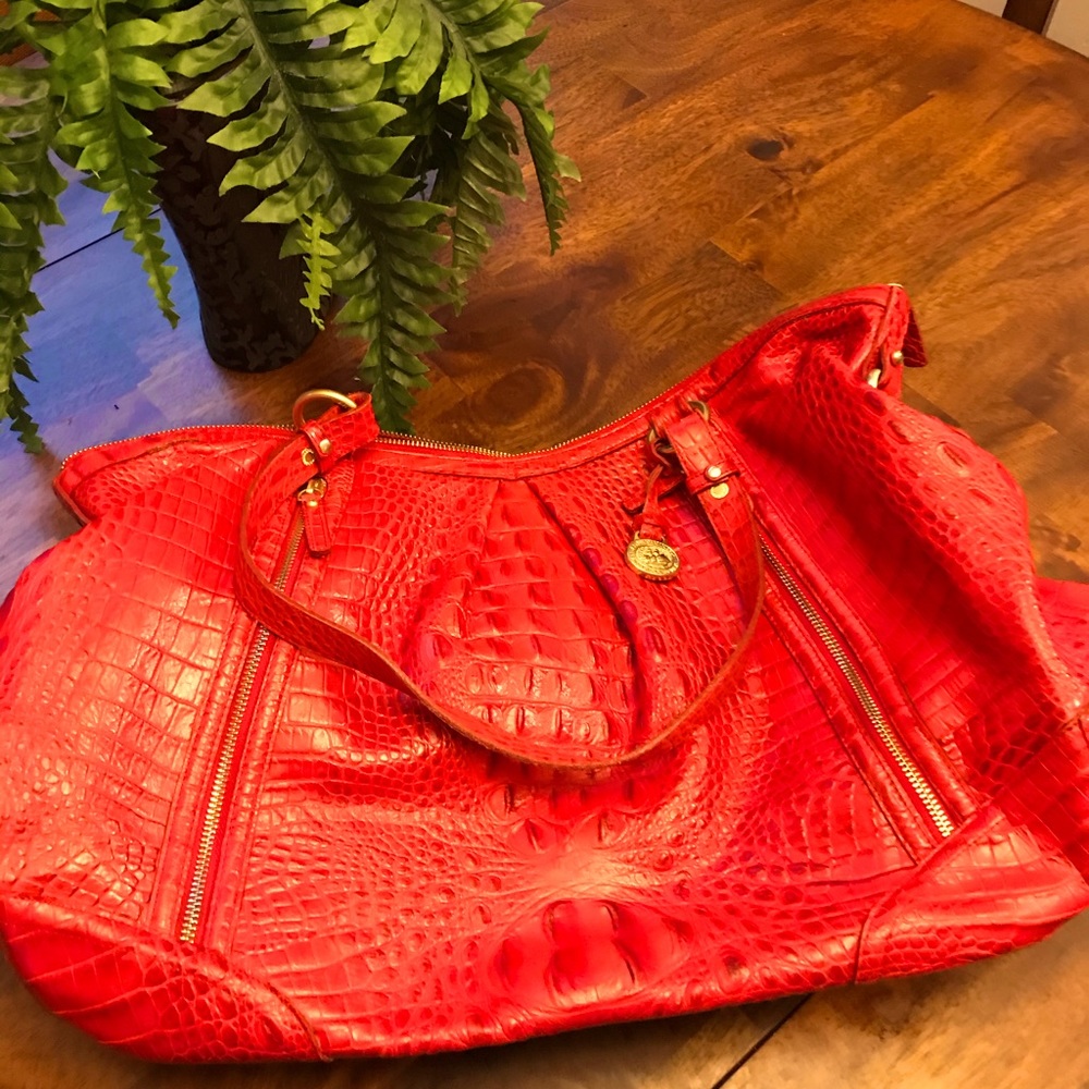 Red Brahmin Satchel